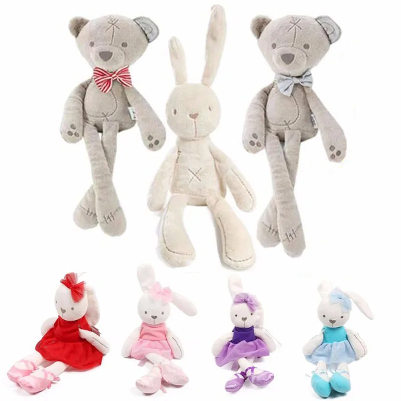 

Baby Soft Plush Rabbit Bunny & Bear Sleeping Mate Stuffed & Plush Animals Toys G0306