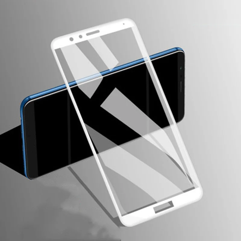 Взрывозащищенное Закаленное стекло для Huawei Honor 7X полное покрытие экрана защитная