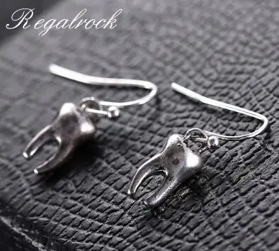 Милые серьги Regalrock Arty для стоматологии и медицинских зубов Серьги-подвески 
