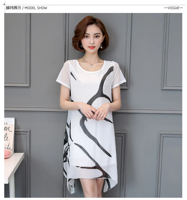 Шифоновое платье блузка повседневные стильные новые поступления женские топы 2017