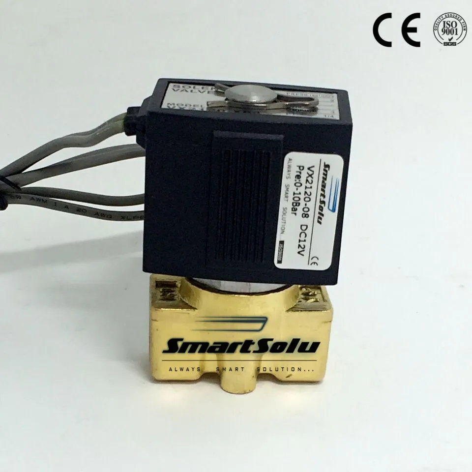Бесплатная доставка 220В VX2120 08 1/4 "прямое действие нормально закрытый тип