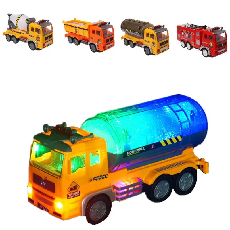 

Electric Fire Truck Toy Engineering Vehicle With Stunning 4D Lights Goes Around And Changes Directions Toy