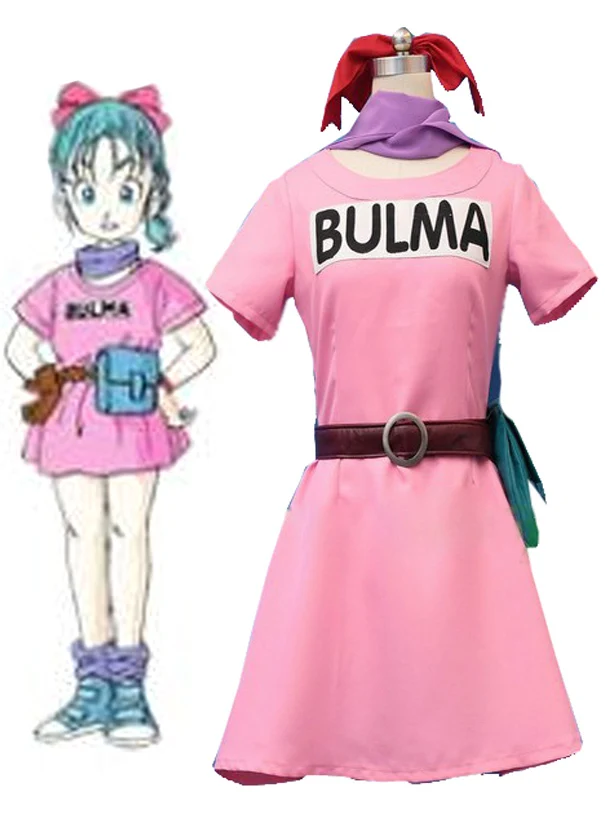 Dragonball Z bulma Косплэй костюм |