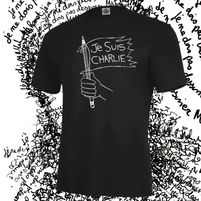 Hot New 2019 Summer Fashion JE SUIS CHARLIE Shirt Hebdo Protest Muslim Terrorism Muhammad Cartoon Tee | Мужская одежда
