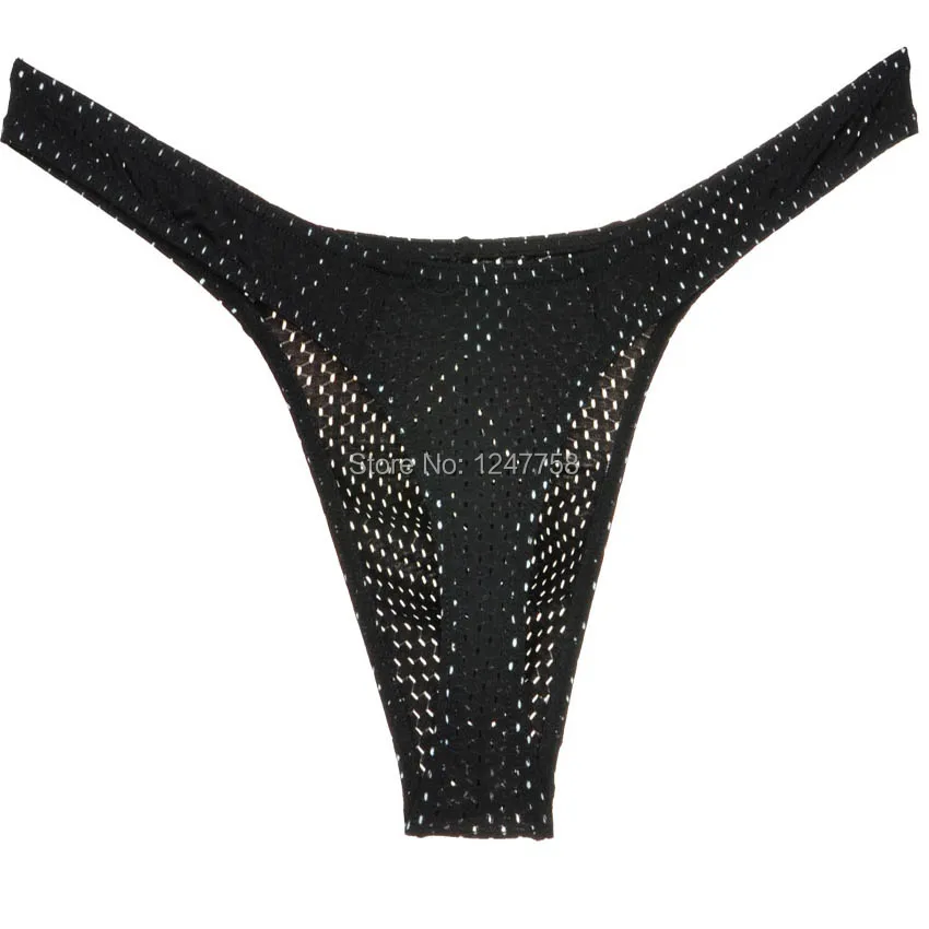 Для мужчин дыхание отверстие дуга Чехол стринги бикини Т-обратно бандаж гей G