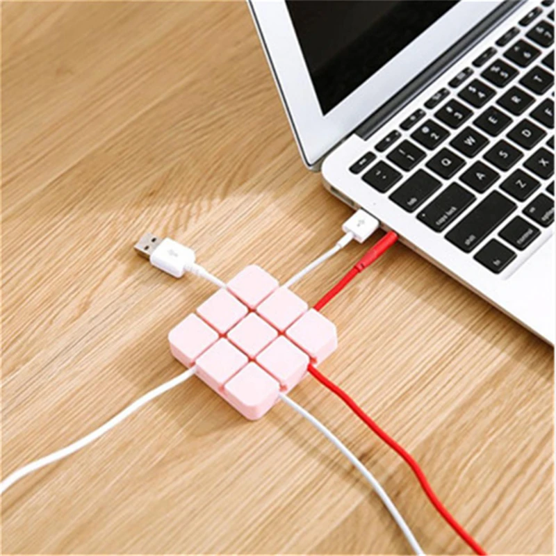 Line Plug Storage Rack Desktop self-adhesive Fixed Clip Fixing Device Holder Silicone 2019 Fashion | Дом и сад