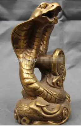 8 Китайская народная Медь Бронзовый фэн-шуй повезло зодиака змеи serpent Книги по