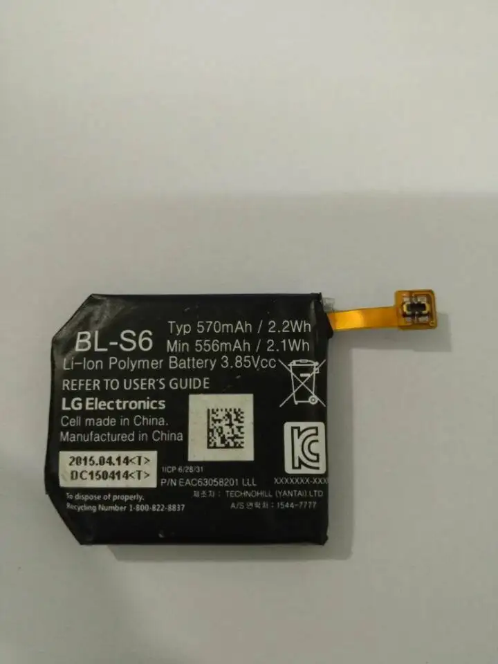 Новый OEM BL-S6 Аккумулятор для LG Watch Urbane 2nd Edition LTE 570mAh 2.2Wh | Мобильные телефоны и