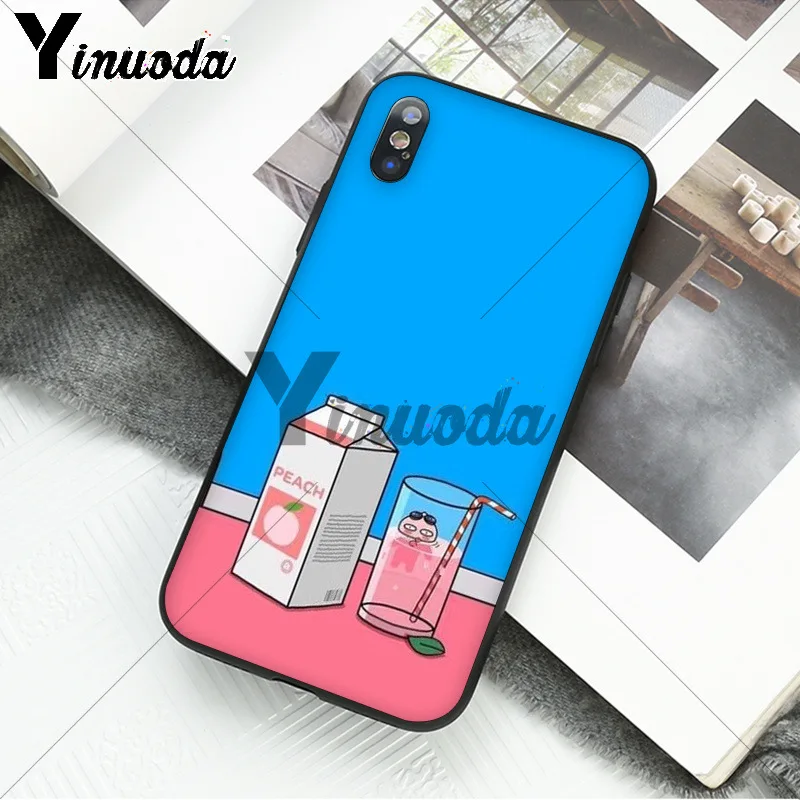 A2 Yinuoda Корейский мультфильм Забавный друг какао чехол для телефона для iPhone 8 7 6 6S Plus X XS MAX 5 5S SE XR 11 11pro 11promax - Цвет: A2