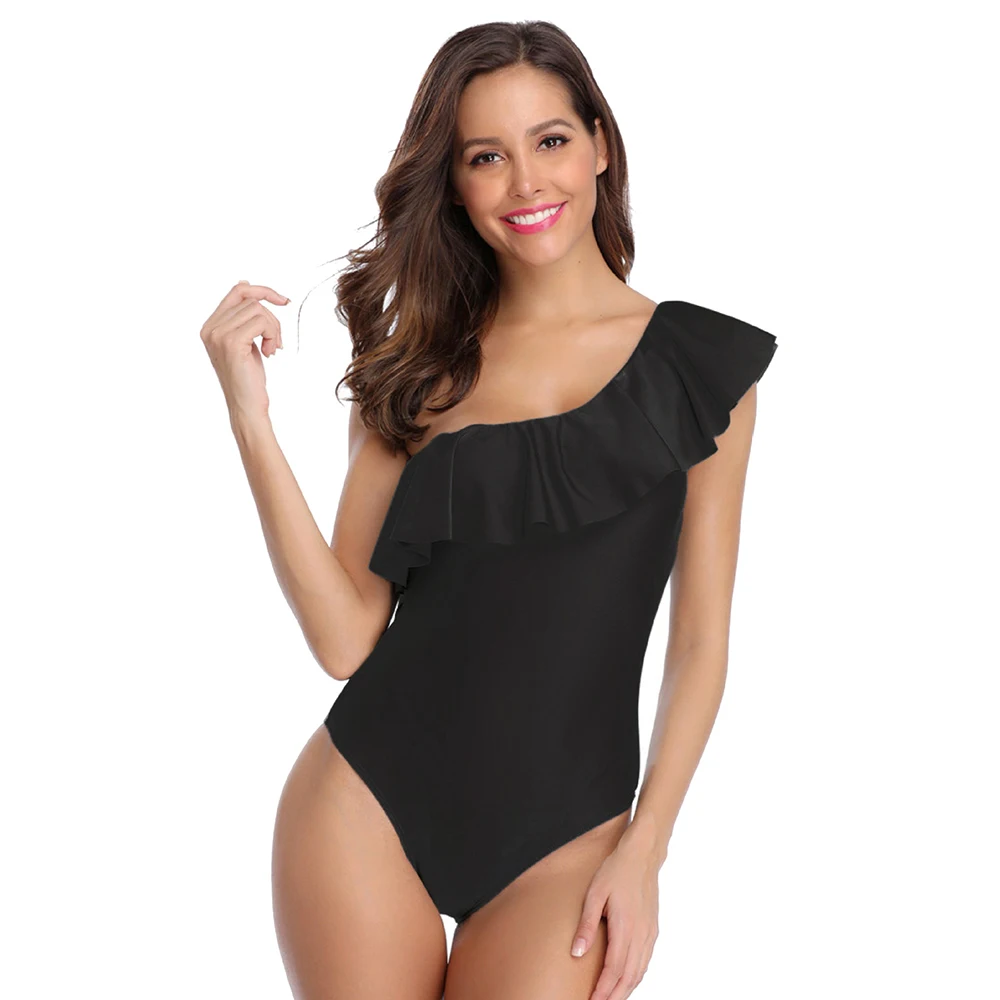 Женский розовый купальник новинка 2019 женский однотонные сексуальные цельные