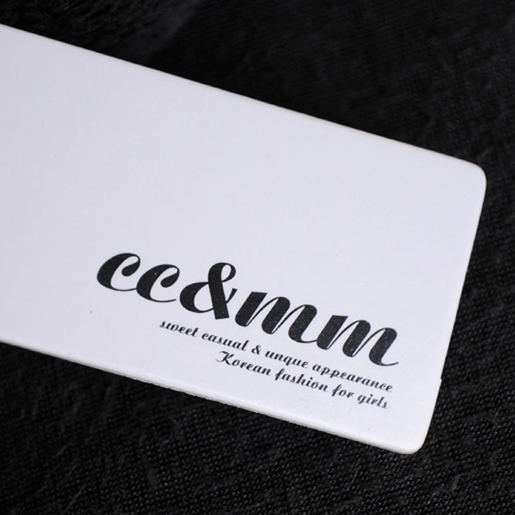 Индивидуальные вырезанные ценники для одежды напечатанные Висячие ярлыки