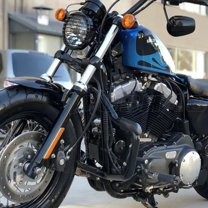 Передняя балка защиты двигателя для Harley SuperLow Forty Eight sev70 Two Sportster Iron XL 2004 XL883 2019 XL1200 |