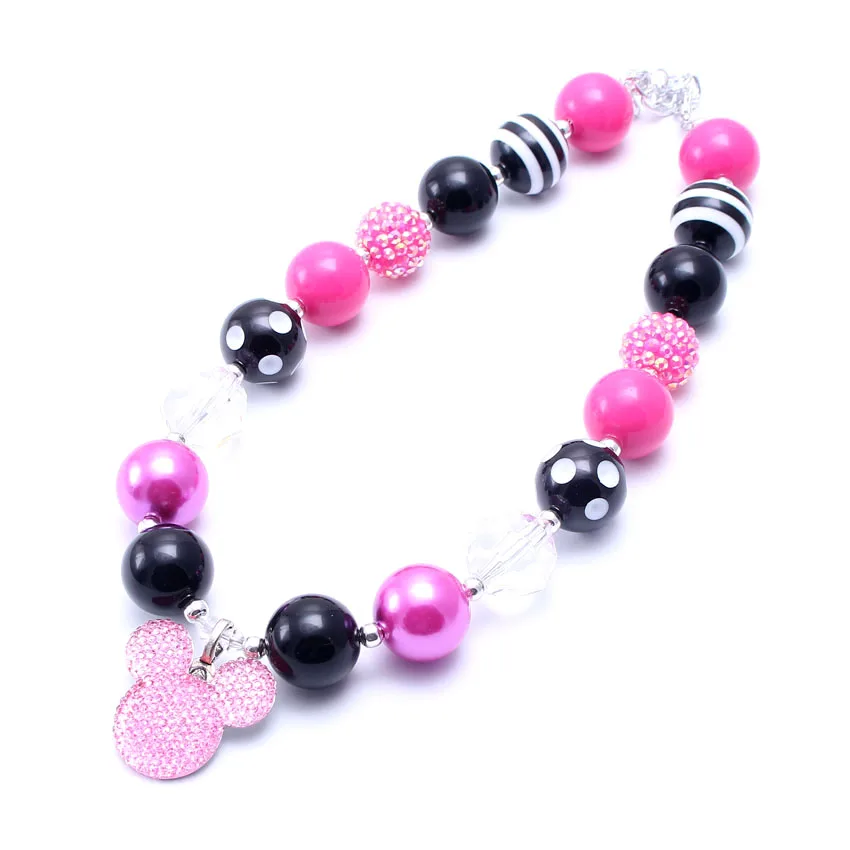Новинка мультфильм ожерелье для девочек/Детские Коренастый Jewlery ожерелье Bubblegum Gumball бусы ожерелье оптом