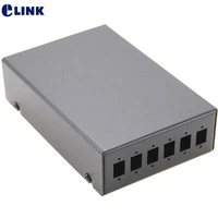 3pcs 6 cores ftth sc blank terminal box spcc 6 ports lc duplex fiber optic patch panel fttx box black elink 1 0mm thickened