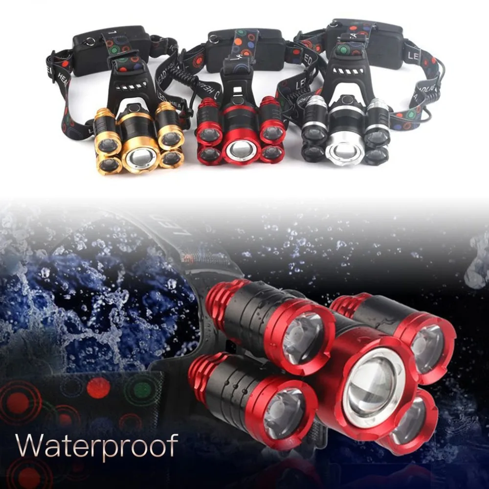 5 светодиодов 30 Вт алюминиевый сплав масштабируемые Длинные фары перезаряжаемая