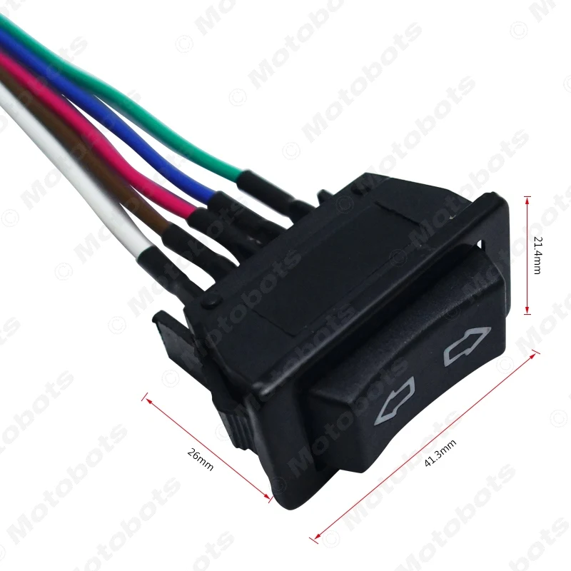 MOTOBOTS 1 шт. 5Pin 20A 24В/12В кнопка переключения окон с красным/зеленым светодиодным