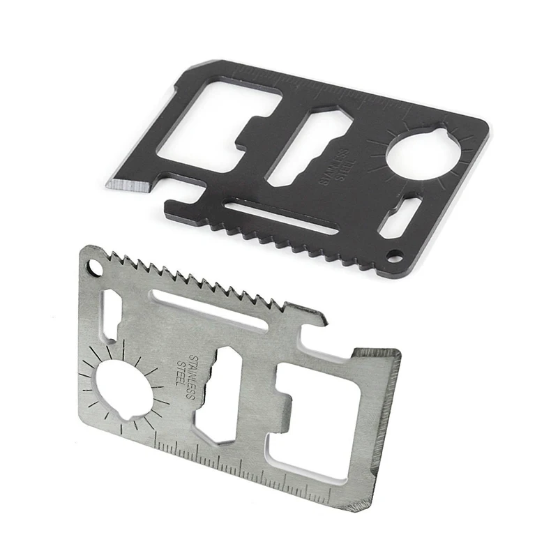 Лидер продаж 11 в 1 размер кредитной карты лезвие для кошелька нержавеющая сталь