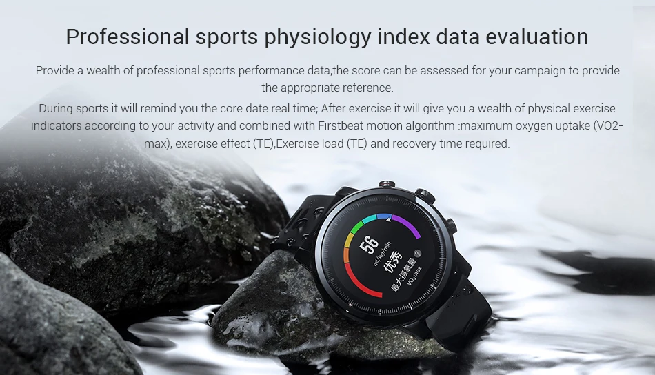 Xiaomi huam Amazfit Stratos 2, умные часы для плавания, глобальная версия, спортивные Смарт-часы xiaomi, gps, пульсометр, gps, 5 АТМ, водонепроницаемые