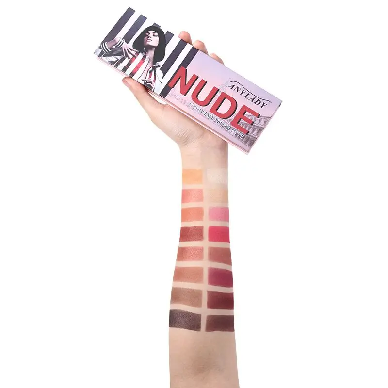 Сияющая матовая палитра теней для век 16 цветов s естественный нюд макияж