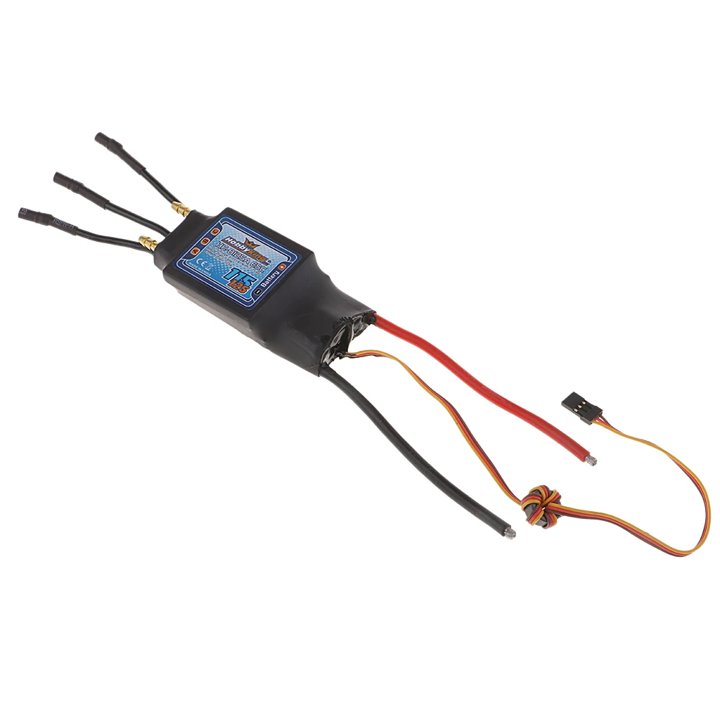 

MagiDeal 125A Водонепроницаемый Электронный контроллер скорости ESC двусторонний с тормозом 2-7s BEC 5V/5A для RC лодки хобби модель DIY