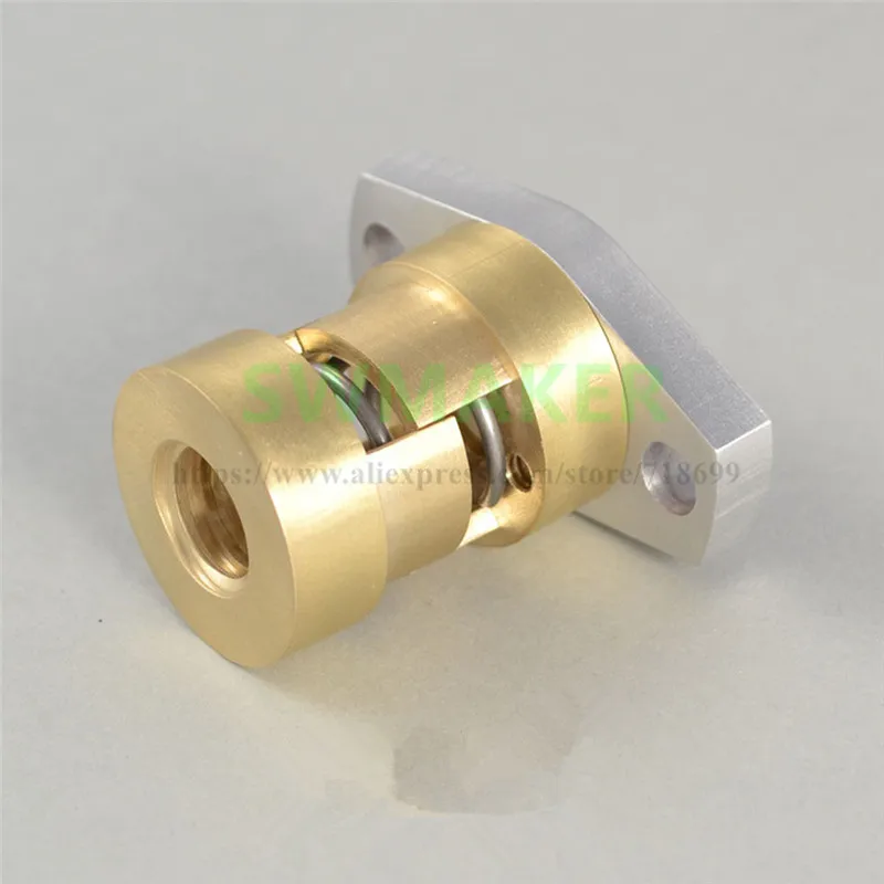 

Brass anti-backlash ACME nut 1/2-10 ACME nut with mounting flange. For CNC Reprap DIY