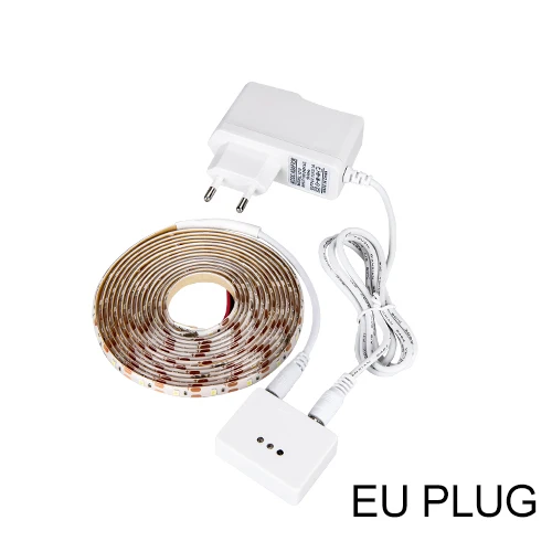 LED Strip EU Plug EeeToo светодиодная подсветка под шкаф ночной переключатель движения с ручной развертки Диммируемый светодиодный светильник s для кухни 1 м 2 м 3 м 4 м 5 м лампа - Цвет: LED Strip EU Plug