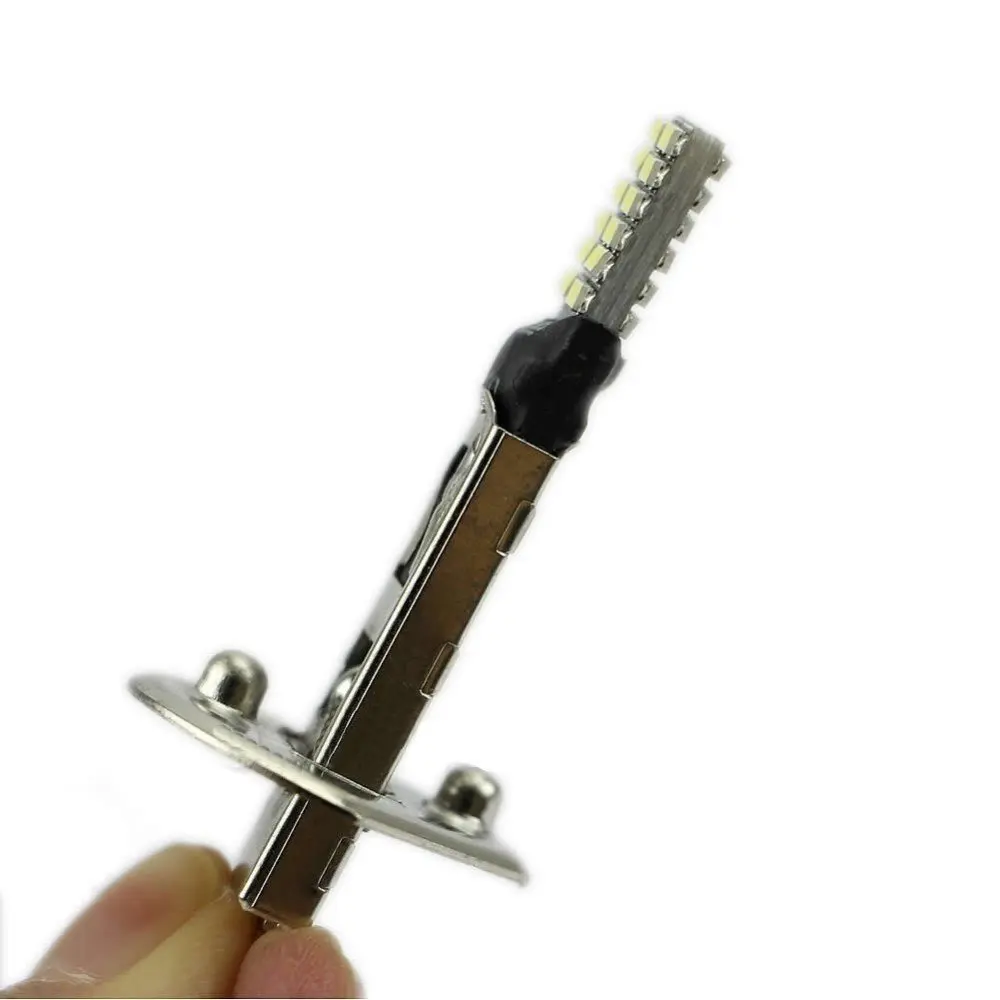 Супер яркие 6500K 24 SMD 4014 2x H1 светодиодные Сменные лампы для автомобильных