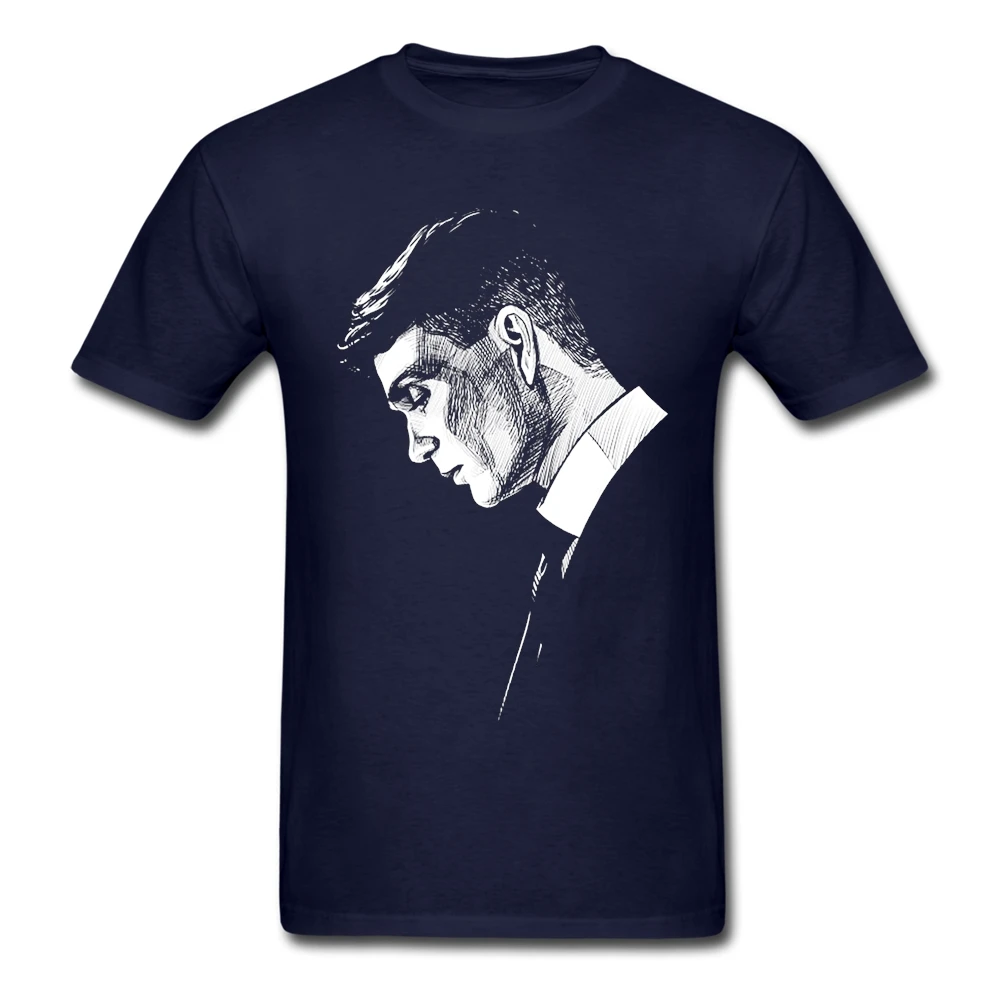 Peaky Blinders ТВ футболка 3XL с коротким рукавом мужская одежда Pp парные хлопковые футболки для мальчиков - Цвет: Navy