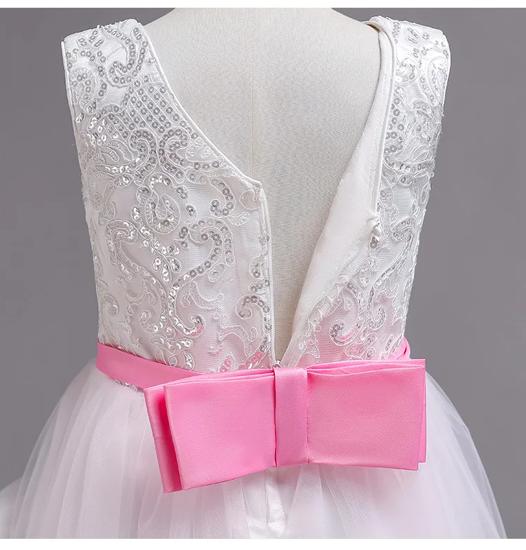 Girls Long Flower Party Prom Dresses For Girl Kids Princess Wedding Teenagers Children First Communion Dress for 14yrs | Детская одежда