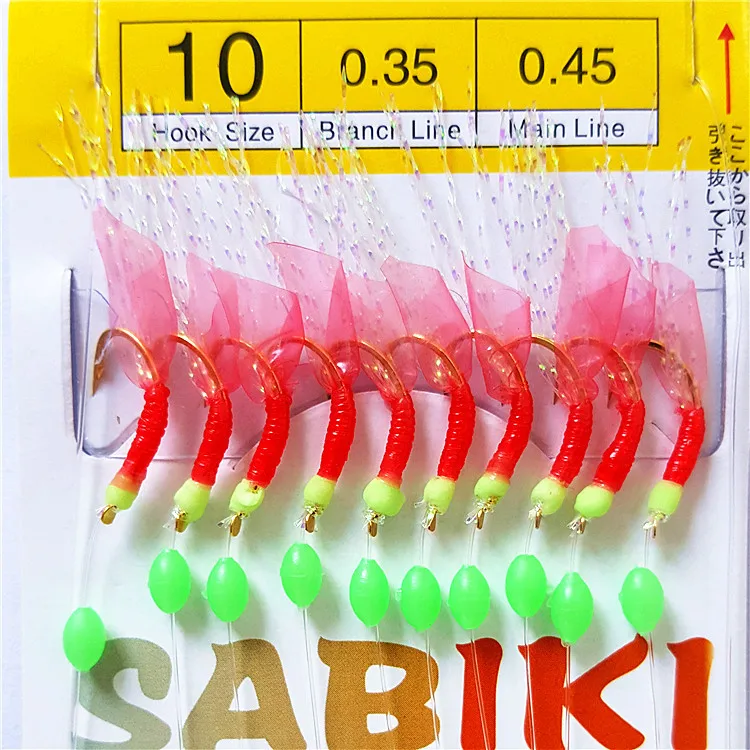 100 шт. рыболовные крючки = 10 пакетов|sabiki rigs|fishing luresaltwater fishing lures |