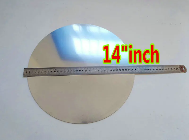 14 inch 2 мм Алюминий 3003 пустой круглыми пластинами " /10"/1" /14"/1" дюймовые дисковые круг плоский лист диаметр 180/250/280/350/400 мм - Цвет: 14 inch