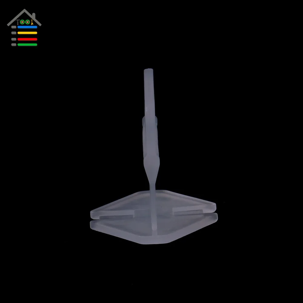 AUTOTOOLHOME 100pc Пластиковые зажимы плиточные прокладки выравниватель плиточные плитки керамические культиваторы сантехники 2 мм зазор стены выравнивание пола Система инструмент
