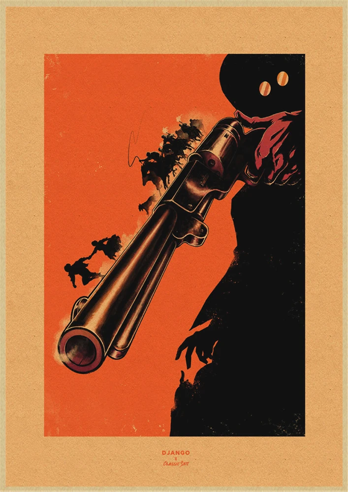 Классический фильм Django Unchained Квентин Тарантино Ретро плакат крафт-бумага кафе домашний декор стен Живопись