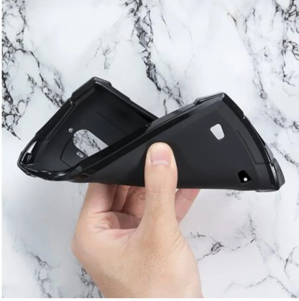 Для Doogee S55 Lite Мягкая силиконовая задняя накладка из ТПУ чехол 9H 0,3 мм 2.5D пленка из закаленного стекла для Doogee S55