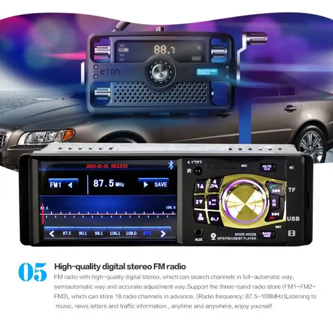 Новое поступление Bluetooth стерео аудио Bluetooth Handsfree FM Aux вход приемник SD USB MP3 jn16