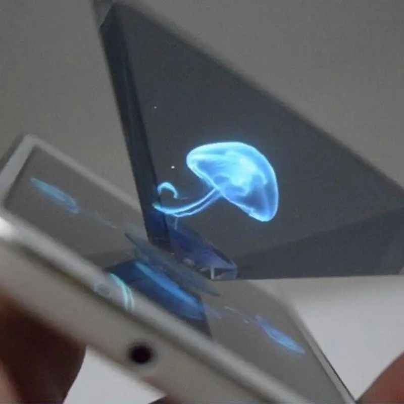 3D видео дисплей проектор голограмма миниатюрный универсальный для смартфона