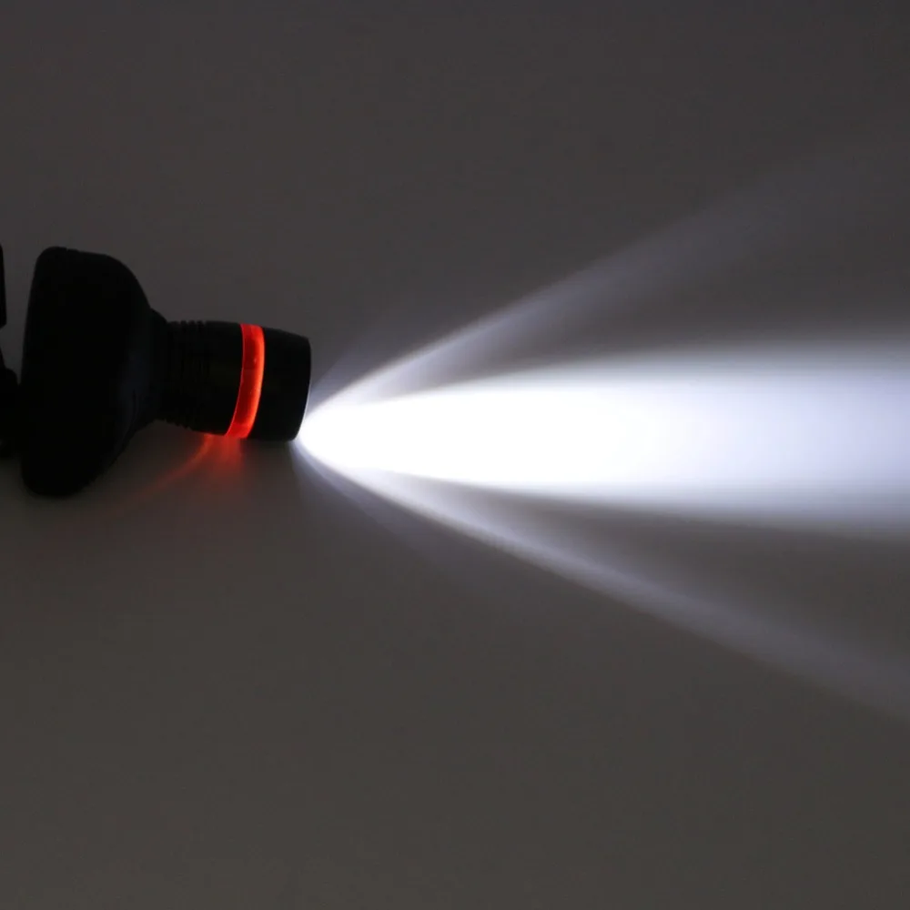 Светодиодный налобный фонарь 3 режима черный ПВХ | Лампы и освещение