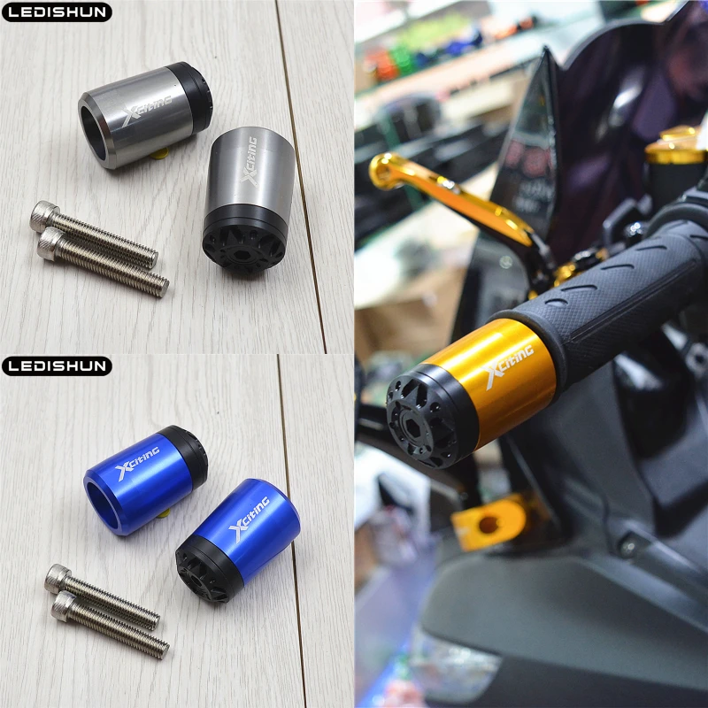 Ручки для руля Концевая крышка ползунок KYMCO xquot 250 300 400 400S 500 k xct Xciting300 аксессуары