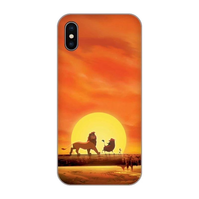 Король Лев лучшие Coque чехол для телефона iPhone4 5S 5C SE 5 Max XR XS 6 S 7 8 Plus X Мягкие TPU Shell |