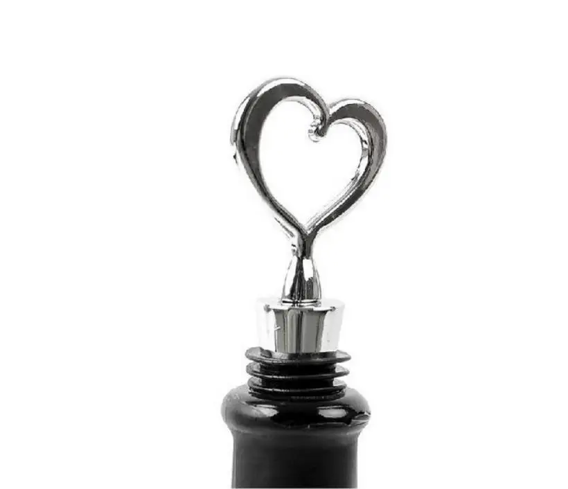 

Wholesale 10pc/lot Cork Zinc alloy heart-shaped wine bottle stopper wine stopper wine cork stopper preservation 3192