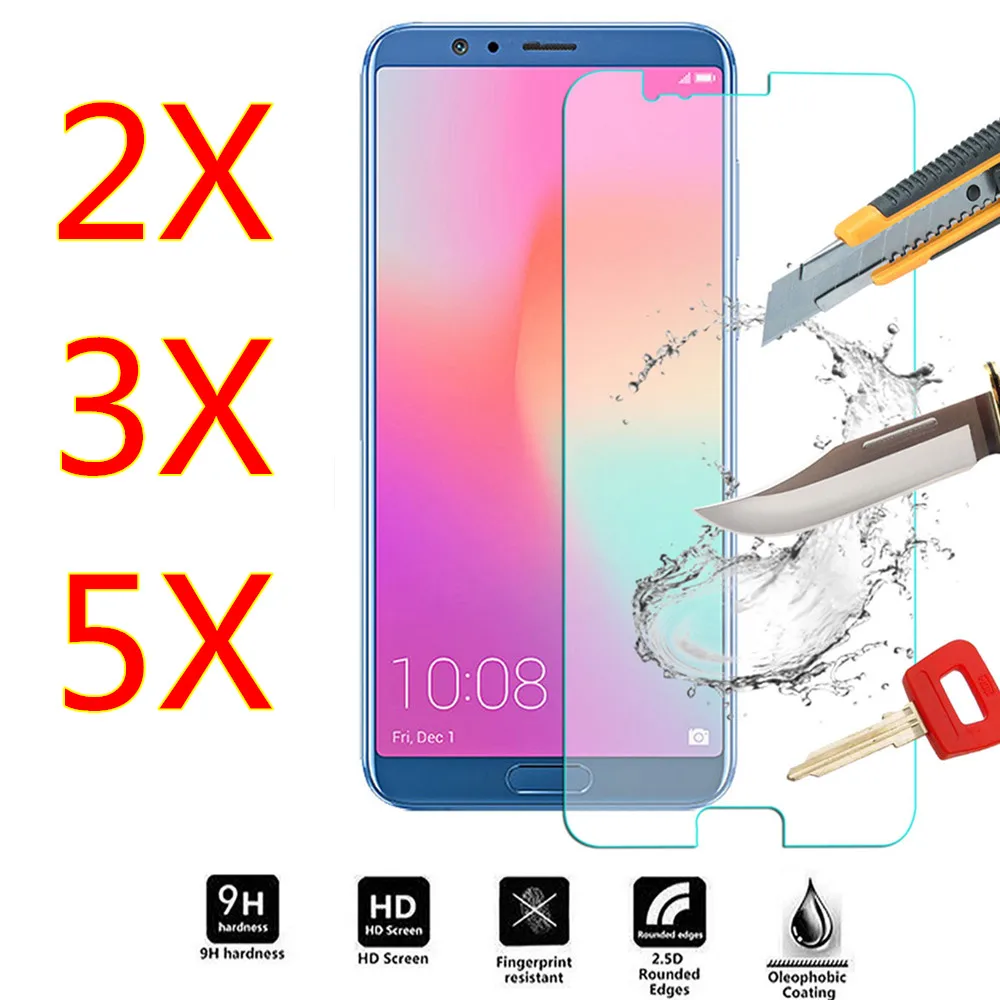2/3/5 шт закаленное Стекло Экран протектор Saver для huawei Honor 10 V10 V9 играть 8 9 пленка