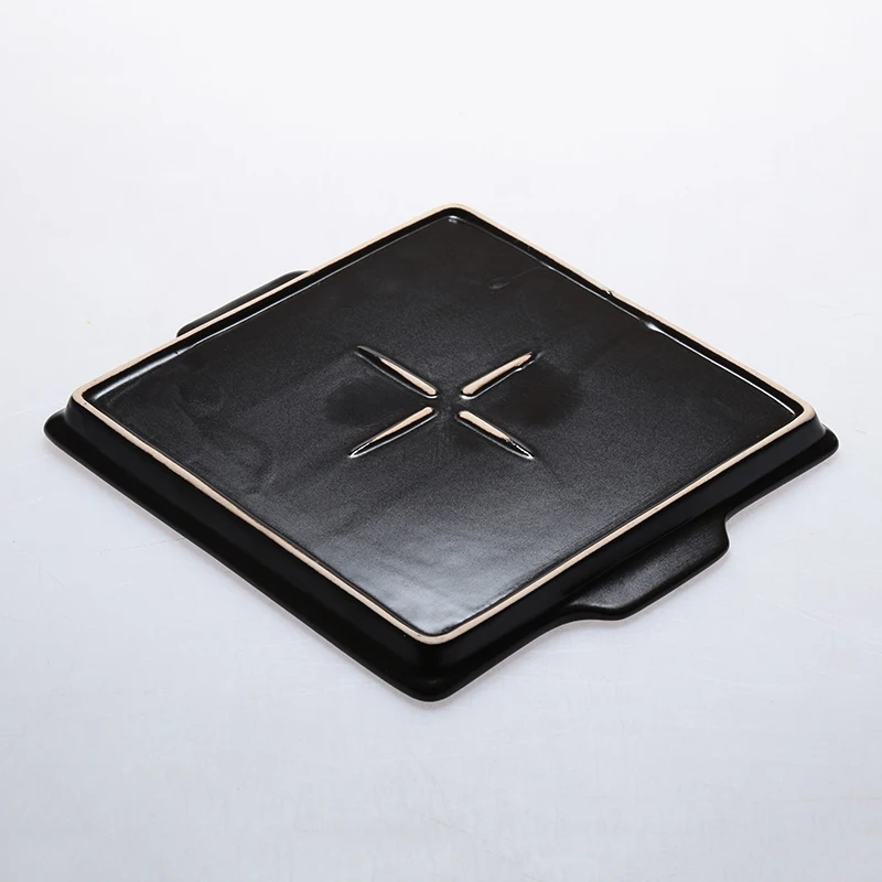 Площадь Керамические БАРБЕКЮ Кастрюли Противень Для Микроволновая Печь Кухня