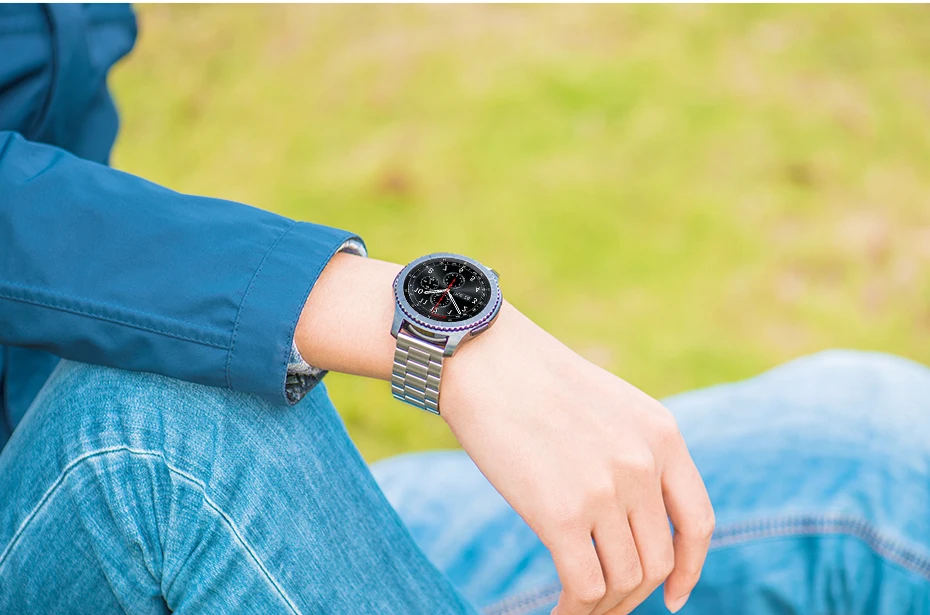 HOCO стальной ремешок для samsung gear S3 Classic/Frontier Galaxy Watch 46 мм Смарт-часы браслет