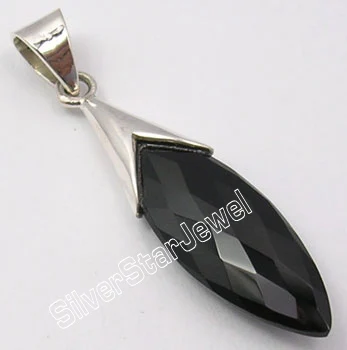 Black Onyx Muiltitle Choices Chanti Международный Серебряный раухтопаз потрясающий кулон 4,5 см эксклюзивный вариант - Окраска металла: Black Onyx