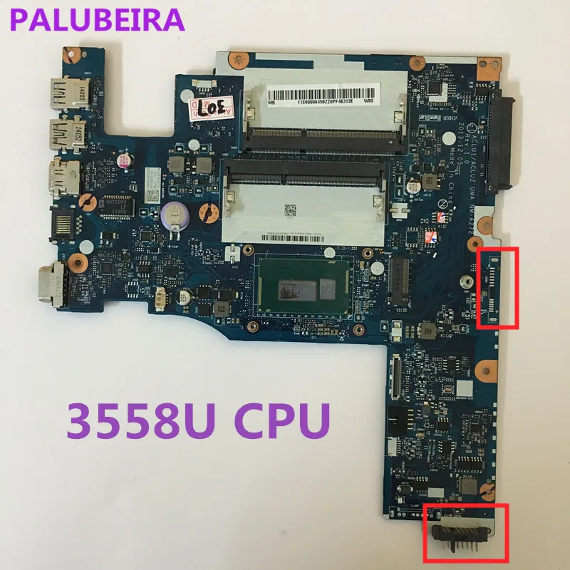 PALUBEIRA G50-70 материнская плата для ноутбука Lenovo ACLU1/ACLU2 NM-A272 3558U тест CPU | Компьютеры и