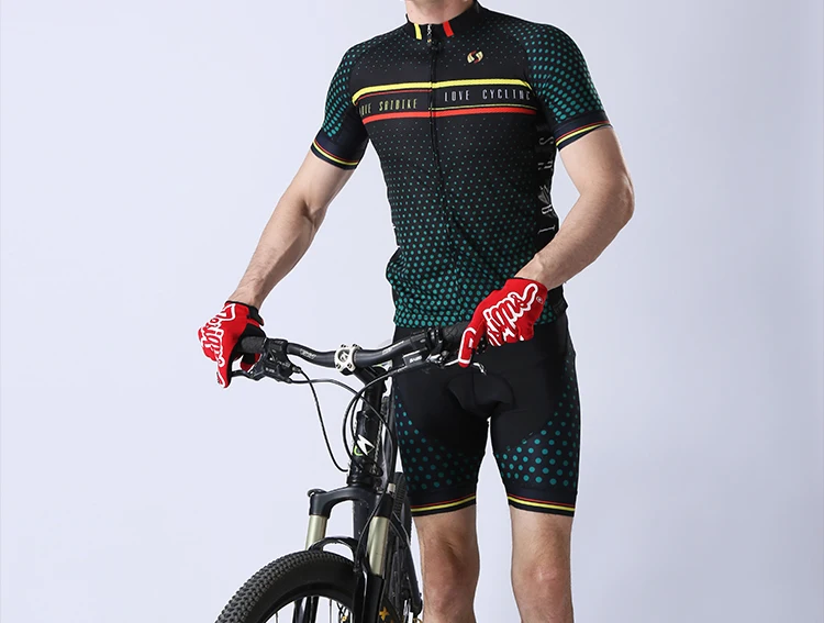 Saibike Велоспорт одежда/Велоспорт Джерси наборы с нагрудником шорты для мужчин велосипед Лето короткий рукав Открытый Спортивная одежда для велосипеда