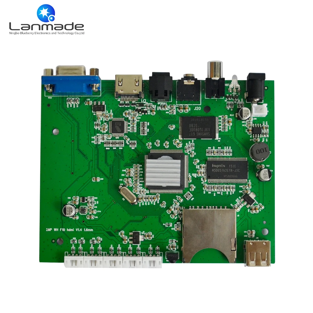 

PCBA-1080P 1080P video seamless switch push button function media player board