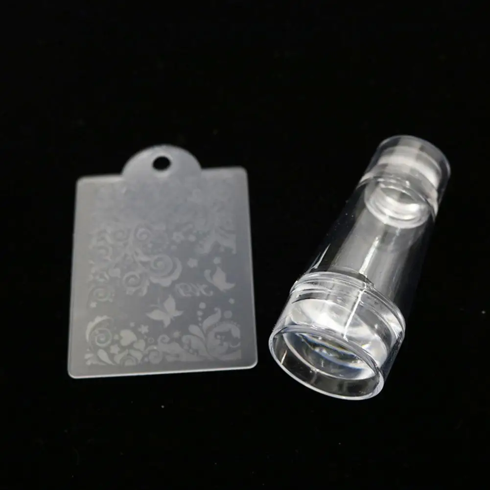 XY Fancy с двойной головкой желе силиконовые ногтей Stamper уплотнение украшения для маникюра штамп-печатка - Цвет: small size