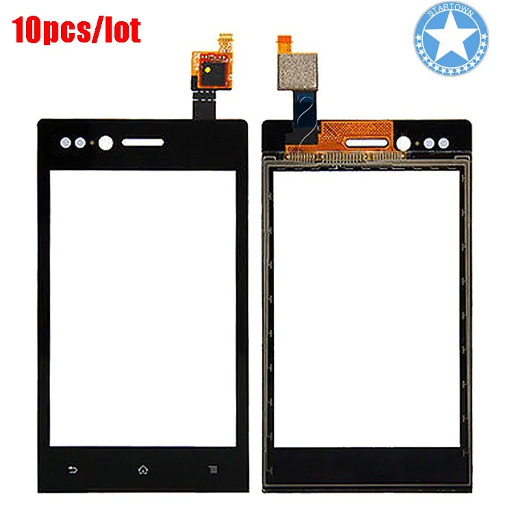 10 шт./лот сенсорный экран дигитайзер стекло Замена для Sony Mesona Xperia Miro ST23 ST23i