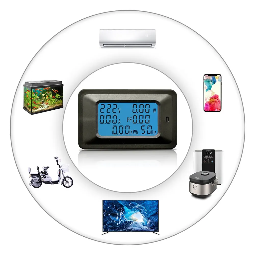 4 в 1 Мини Электрический измеритель постоянного тока/измеритель мощности